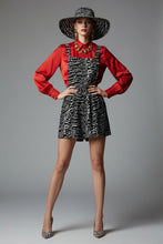 Load image into Gallery viewer, Adorable Women's Black &amp; White Romper Pants  - Ailime Designs