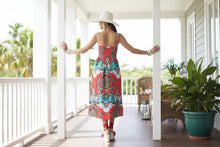 Load image into Gallery viewer, Cool Multi-Orange Design Sundresses - Ailime Designs