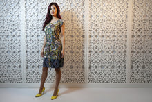 Load image into Gallery viewer, Cool Paisley Print Design Border Panel Sleeveless Dress  - Ailime Designs