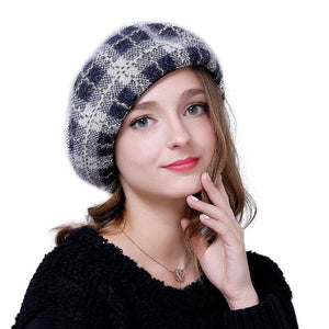 Cool Plaid European Poet Style Beret Caps For Women - Ailime Designs - Ailime Designs