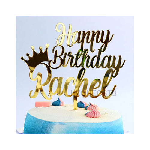 Birthday Crown & Text Cake Toppers - Ailime Designs