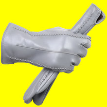 Load image into Gallery viewer, Genuine Blue Leather Gloves- Ailime Designs