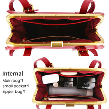 Load image into Gallery viewer, Genuine Red Leather Luxury Handbags - Ailime Designs