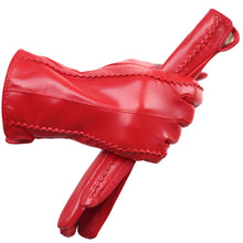 Load image into Gallery viewer, Genuine Blue Leather Gloves- Ailime Designs