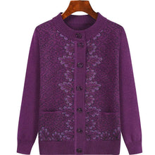 Load image into Gallery viewer, Button Down Floral Print Design Sweaters - Ailime Designs