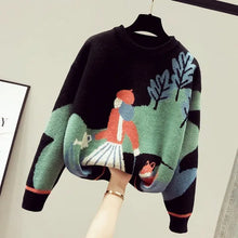 Load image into Gallery viewer, Autumn Scenic Print Design Sweaters For Women - Ailime Designs