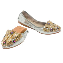 Load image into Gallery viewer, Crystal Dressy Flat Pointed Toe Women Shoes - Ailime Designs