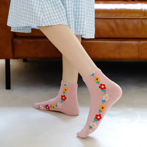Breathable Conversational Design Women's 5pc Printed Sock Sets - Ailime Designs
