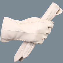 Load image into Gallery viewer, Genuine Blue Leather Gloves- Ailime Designs