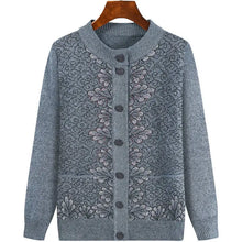 Load image into Gallery viewer, Button Down Floral Print Design Sweaters - Ailime Designs