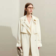Load image into Gallery viewer, Beautiful Sharp Lapel Collar White Coat - Ailime Designs