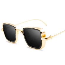 Load image into Gallery viewer, Cool Stylist Square Metal Frame Steampunk Sunglasses - Ailime Designs