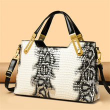 Load image into Gallery viewer, Python Printed Women Luxury PU Leather Handbags - Ailime Designs