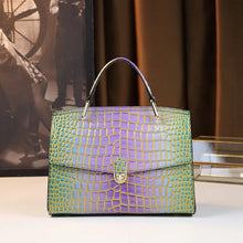 Load image into Gallery viewer, Crocodile Print Design Women Genuine Leather Handbags - Ailime Designs
