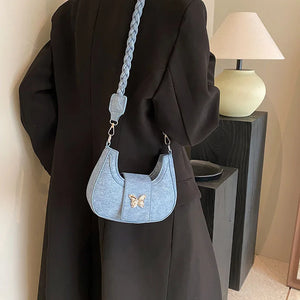 Casual Denim Style Flap Handbags - Ailime Designs