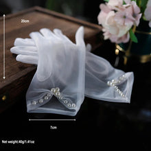 Load image into Gallery viewer, Black Satin Bowknot Design Dress Gloves - Ailime Designs