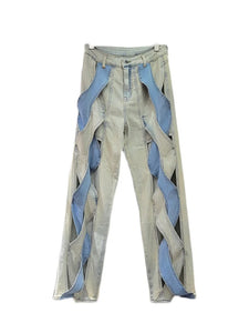 Casual Women Double Links Style Denim Pants - Ailime Designs