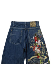 Load image into Gallery viewer, Casual Women Embrodiered Dragon Style Denim Pants - Ailime Designs