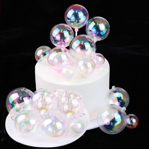 Colorful Bubble Balls Cake Toppers - Ailime Designs