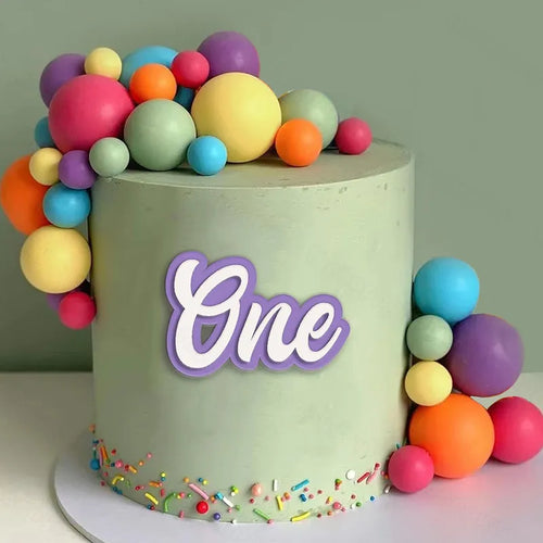 20Pcs Multi-color Balls Cake Toppers - Ailime Designs