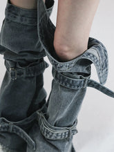 Load image into Gallery viewer, Casual Women Denim Buckle Style Leg Covers - Ailime Designs