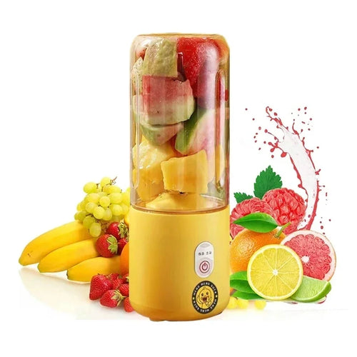 Portable 500ml Juicer USB Rechargeable Fresh Fruit Juice Mixer Electric Shake Cup Cute Blender Smoothie Ice Cru