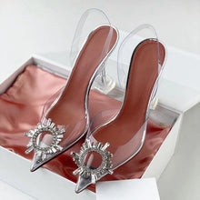 Load image into Gallery viewer, Clear Pointed Toe Women Slingback High Heels - Ailime Designs