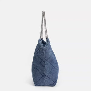 Chainlink Quilted Denim Style Handbags - Ailime Designs