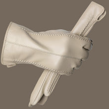 Load image into Gallery viewer, Genuine Blue Leather Gloves- Ailime Designs