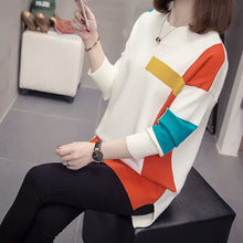 Load image into Gallery viewer, Autumn Block Print Design Knitted Sweaters - Ailime Designs