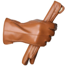 Load image into Gallery viewer, Genuine Blue Leather Gloves- Ailime Designs