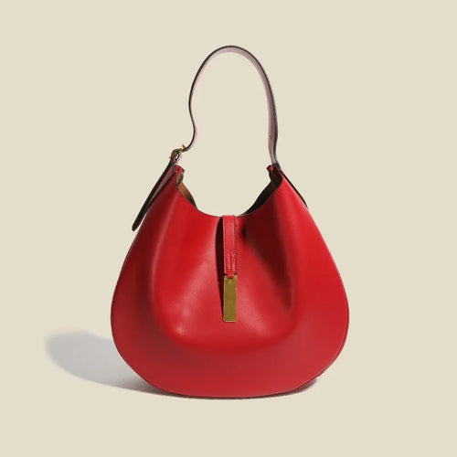 Hot Red Genuine Leather Handbags - Ailime Designs