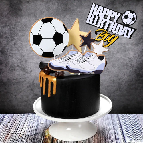 Cool Soccer Theme Birthday Cake Toppers - Ailime Designs