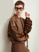 Load image into Gallery viewer, Brown Chic Style PU Leather Jackets - Ailime Designs