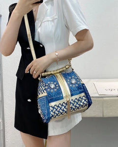 Blue Denim Handbag Accessories - Ailime Designs