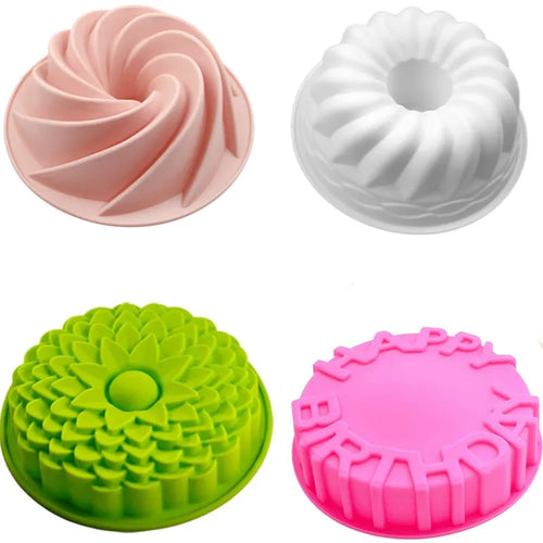 Great Spiral Silicone Nonstick Cake Pans - Ailime Designs