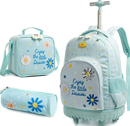 Adorable Girl's Rolling Backpacks - Ailime Designs