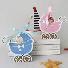 Load image into Gallery viewer, 10/20/30pcs Laser Cut Baby Carriage Gift Boxes - Ailime Designs