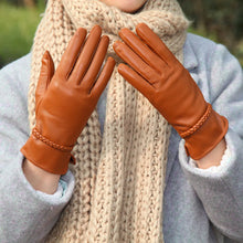 Load image into Gallery viewer, Lambskin Leather Plush Lined Gloves - Ailime Designs
