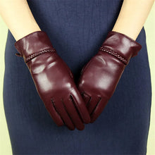 Load image into Gallery viewer, Lambskin Leather Plush Lined Gloves - Ailime Designs