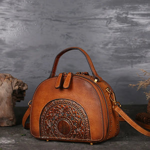 Geniune Embossed Leather Messenger Handbags - Ailime Designs