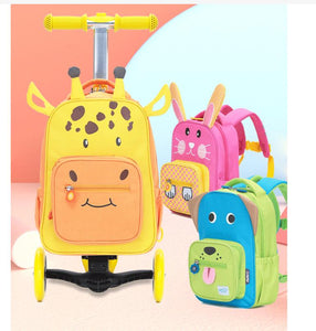 Cool Kids Animal Print Design Trolley Luggage - Ailime Designs