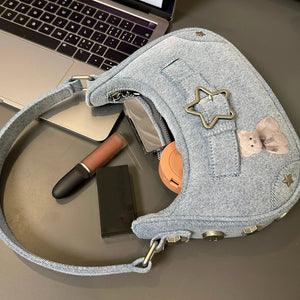 High Street Denim Style Handbags - Ailime Designs