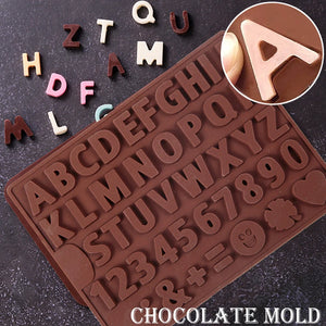 Alphabet & Numbers Shape Silicone Molds - Ailime Designs