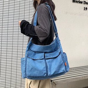 Blue Demin Street Style Handbag Accessories - Ailime Designs