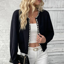 Load image into Gallery viewer, Casual Dressy Knit Pearl Trim Sweaters - Ailime Designs