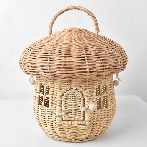 Bamboo Wicker Design Kids Storage Basket - Ailime Designs