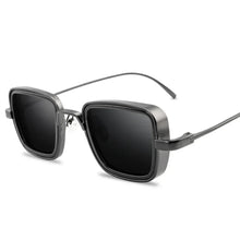 Load image into Gallery viewer, Cool Stylist Square Metal Frame Steampunk Sunglasses - Ailime Designs