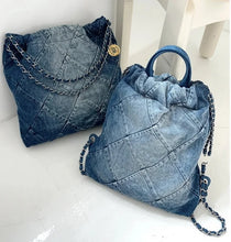 Load image into Gallery viewer, Blue Demin Street Style Handbag Accessories - Ailime Designs