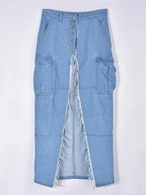 Load image into Gallery viewer, Casual Women Denim Jean Split Leg Maxi Skirts - Ailime Designs